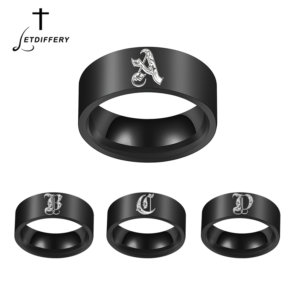 Initial Ring Custom - Letdiffery Maßgeschneiderte gravierte Initialen A bis