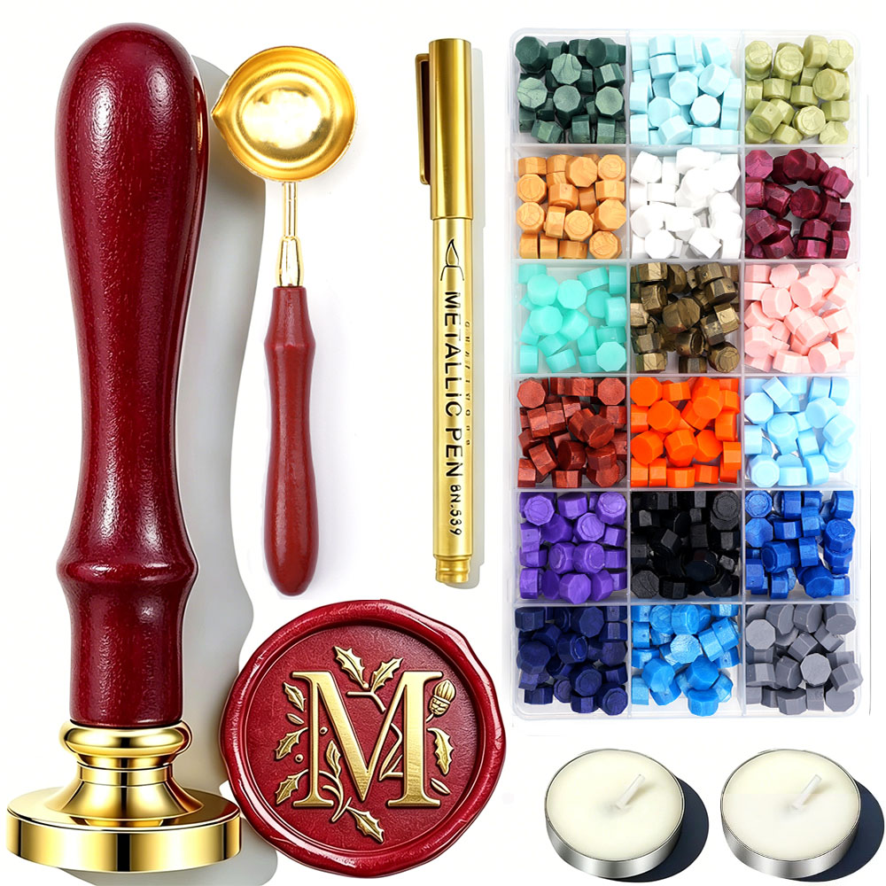 Buchstabe M Wachssiegel-Stempe – Wax Seal Letter Kit Bewertung und Preis