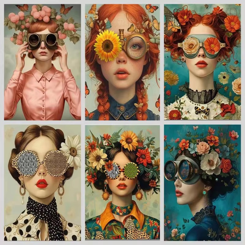 Diamantmalerei Steampunk Blume – Photo Mosaic Print Bewertung und Preis