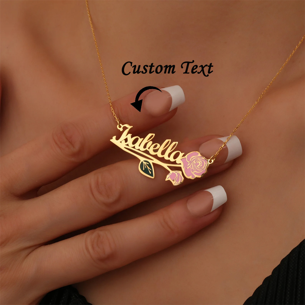 Personalisierte bunte Geburtsb – Name Necklace Custom Bewertung und Preis