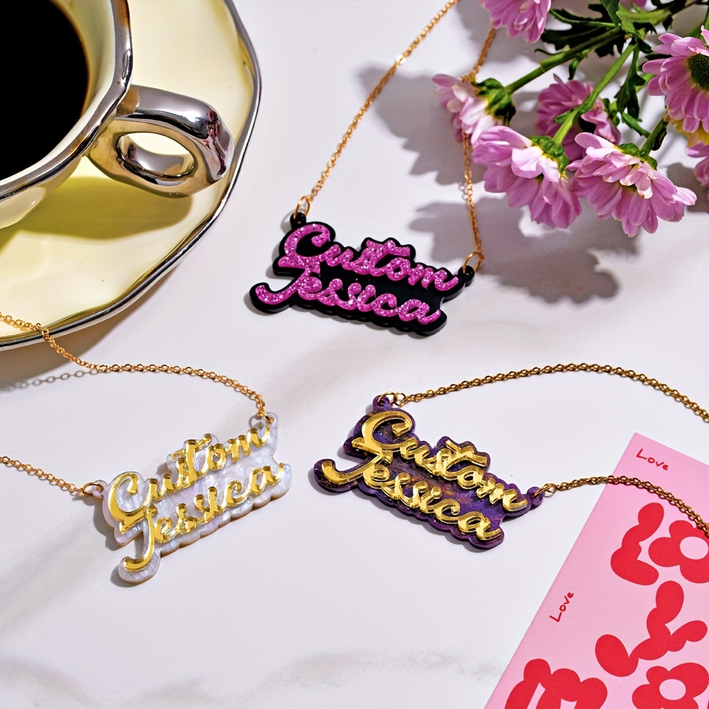 Personalisierte doppellagige A – Name Necklace Custom Bewertung und Preis