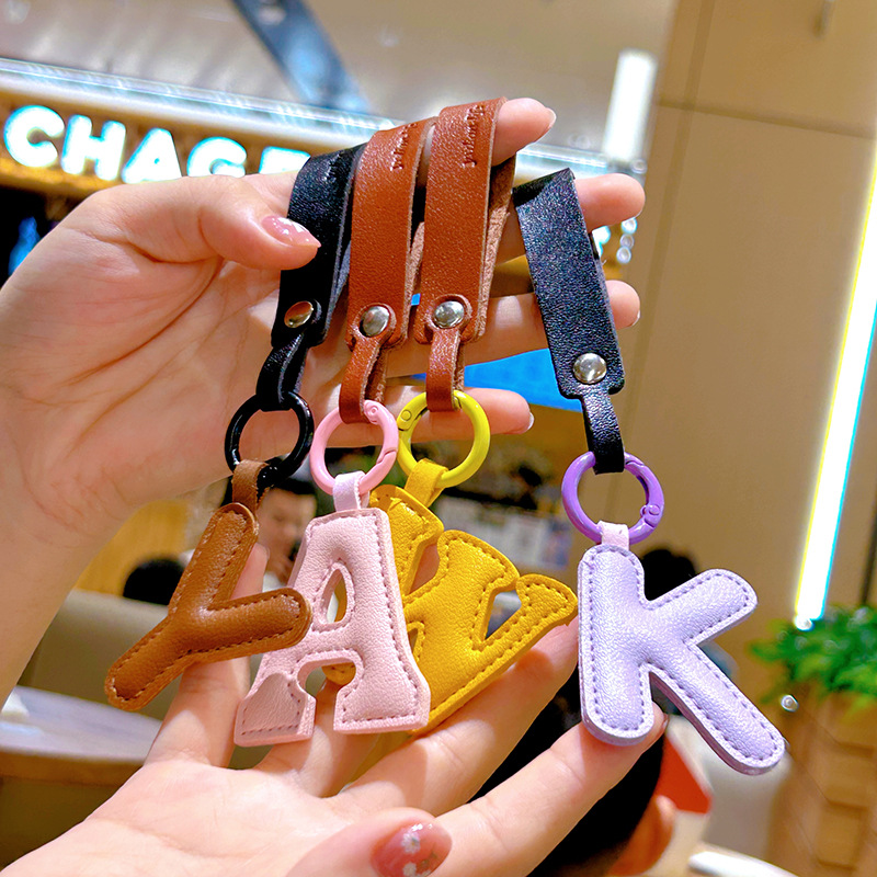 Kreative PU-Leder 26-Buchstabe – Monogram Keychain Leather Bewertung und Preis