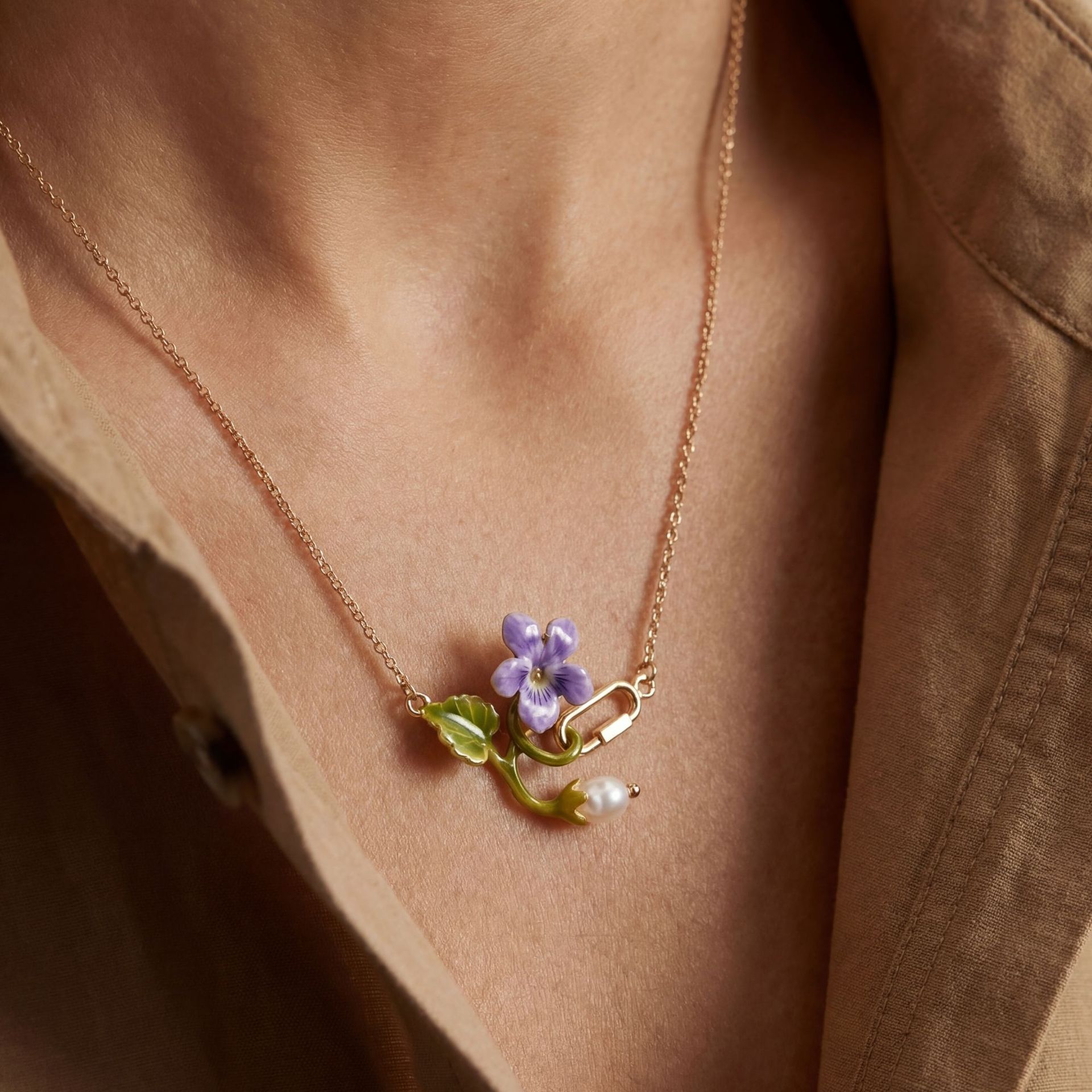 12-Monats-Geburtsblumen-Halske – Birth Flower Necklace Bewertung und Preis
