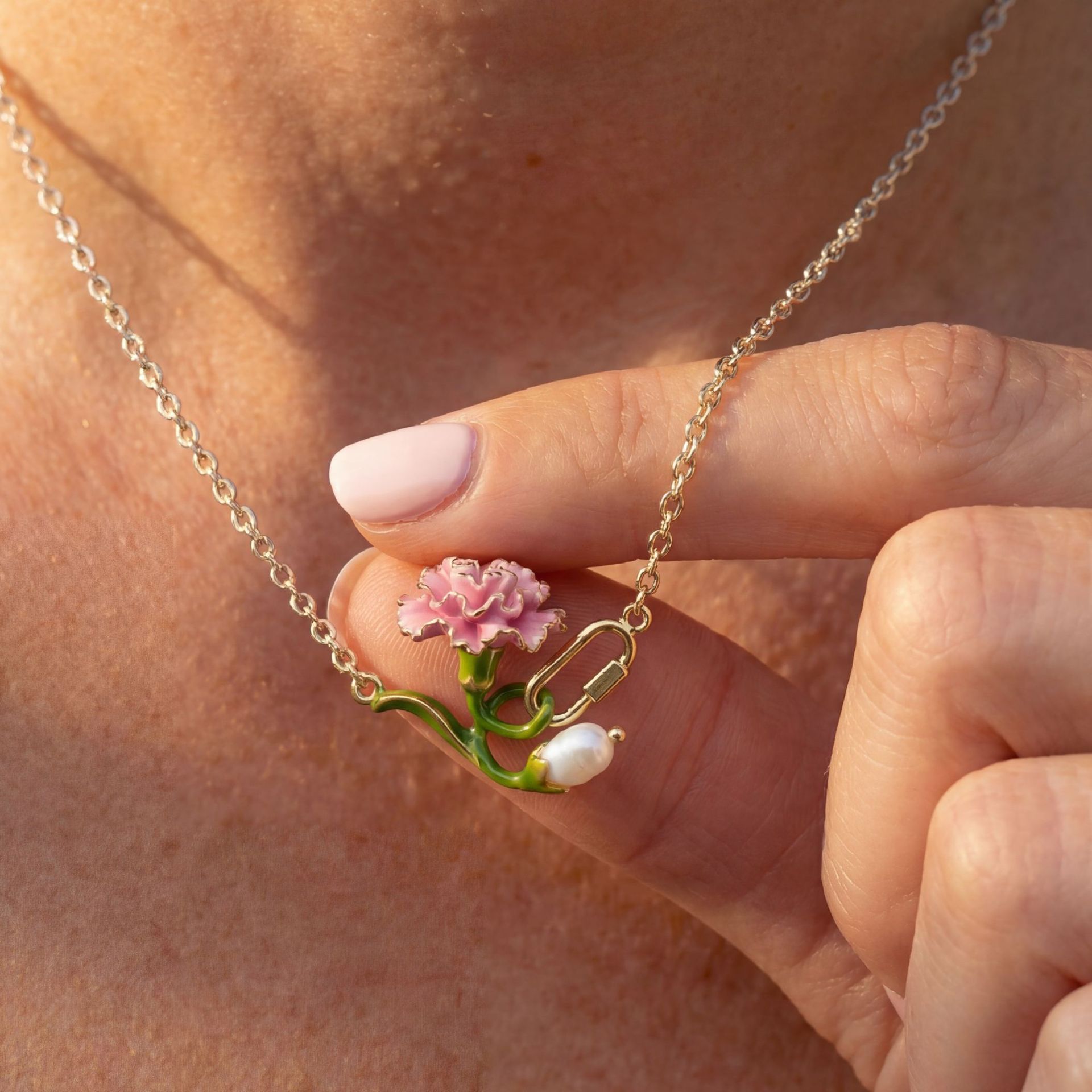 12-Monats-Geburtsblumen-Halske – Birth Flower Necklace Bewertung und Preis