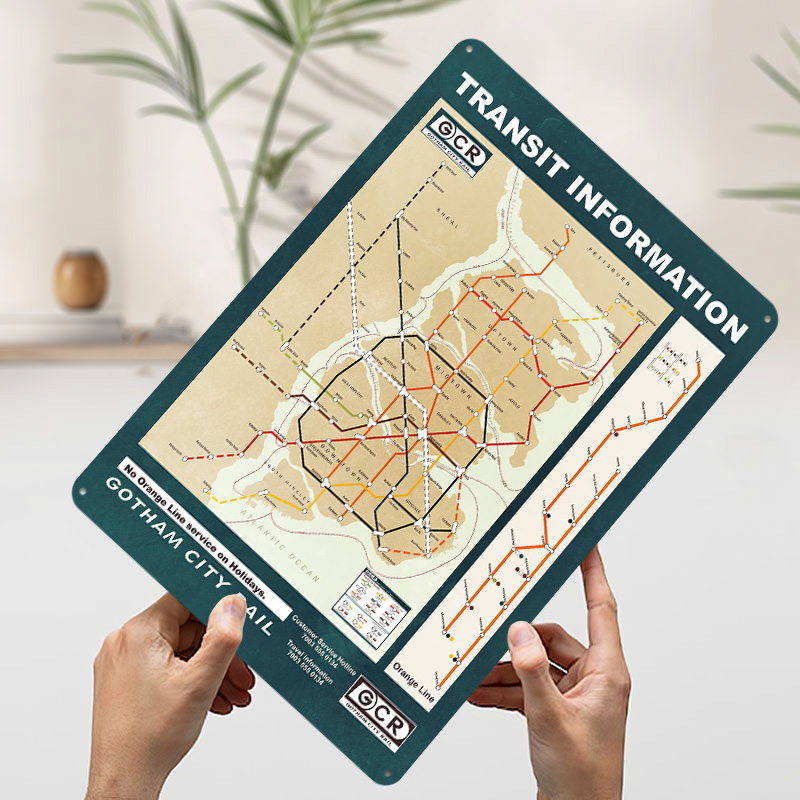 Gotham Stadtplan, gedrucktes P – Custom Map Poster Bewertung und Preis