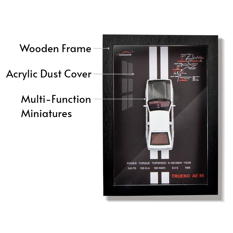 3D-Fotorahmen aus Holz mit Min – Engraved Wood Frame Bewertung und Preis