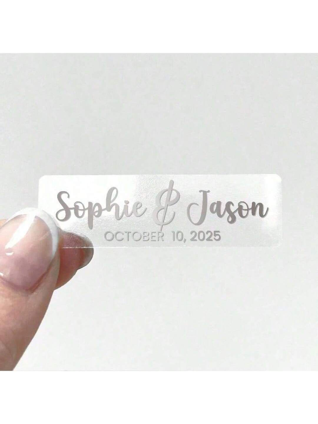 Benutzerdefinierte transparent – Personalised Candle Label Bewertung und Preis