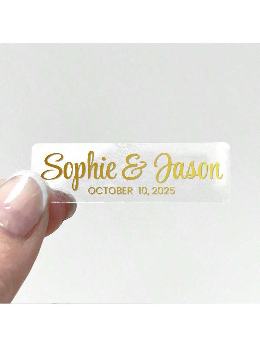 Benutzerdefinierte transparent – Personalised Candle Label Bewertung und Preis