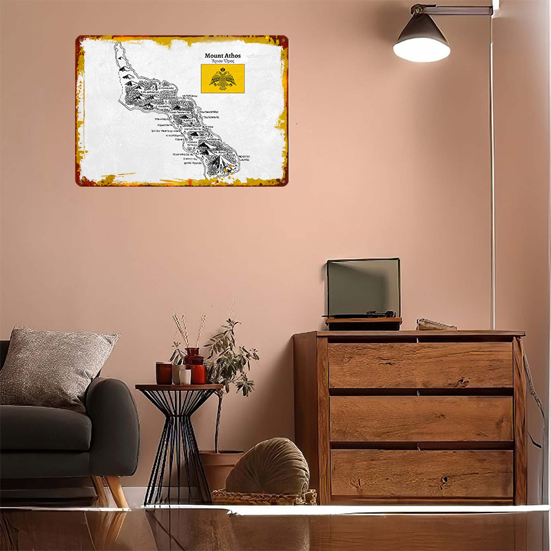 Handgezeichnete Karte des Atho – Custom Map Poster Bewertung und Preis