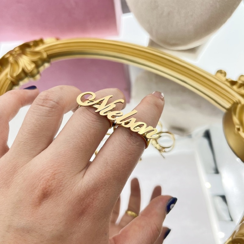 Anpassbarer Zwei-Finger-Ring a – Initial Ring Custom Bewertung und Preis
